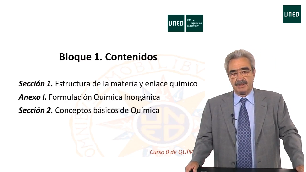 Química. Bloque 1. Estructura de la materia y enlace