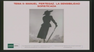 Tema 8. Manuel Pertegaz. La sensibilidad sofisticada