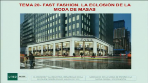 Tema 20. Fast fashion. la eclosión de la moda de masas