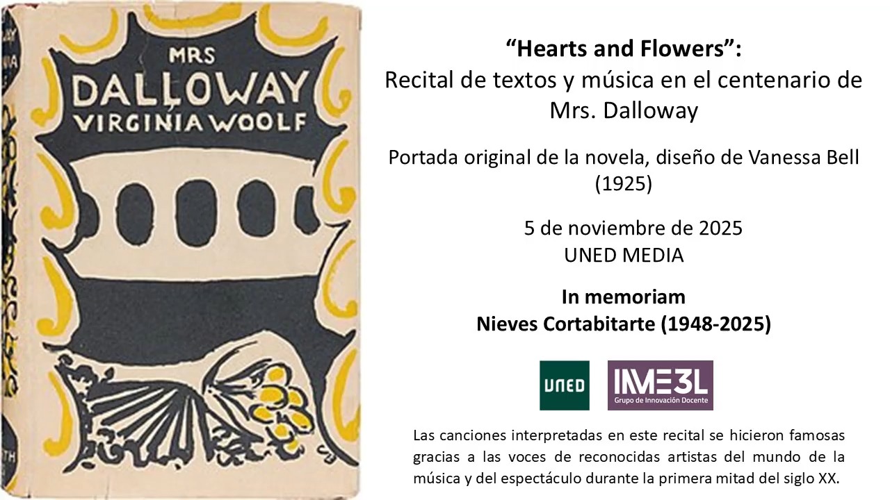 “Hearts and Flowers”:  Recital de textos y música en el centenario de  Mrs. Dalloway