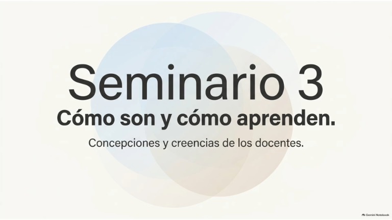 Cómo son y cómo aprenden". Presentación del seminario
