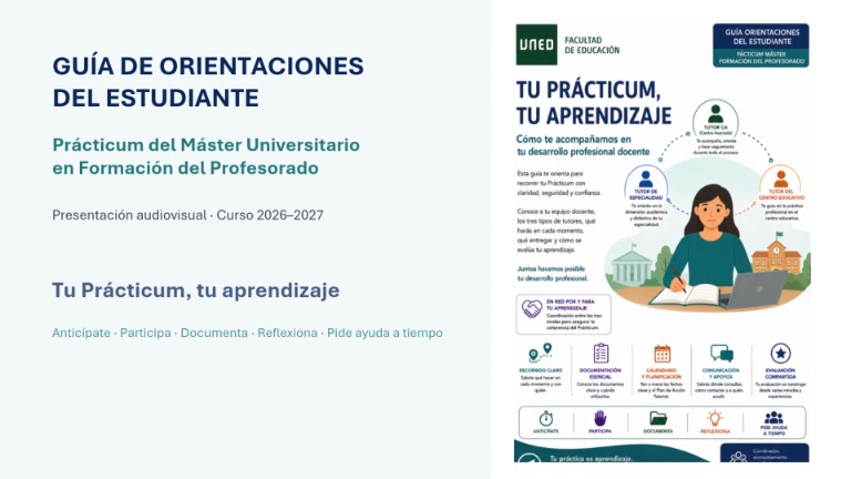 Presentación de la asignatura PRÁCTICUM. Curso 2026-2027