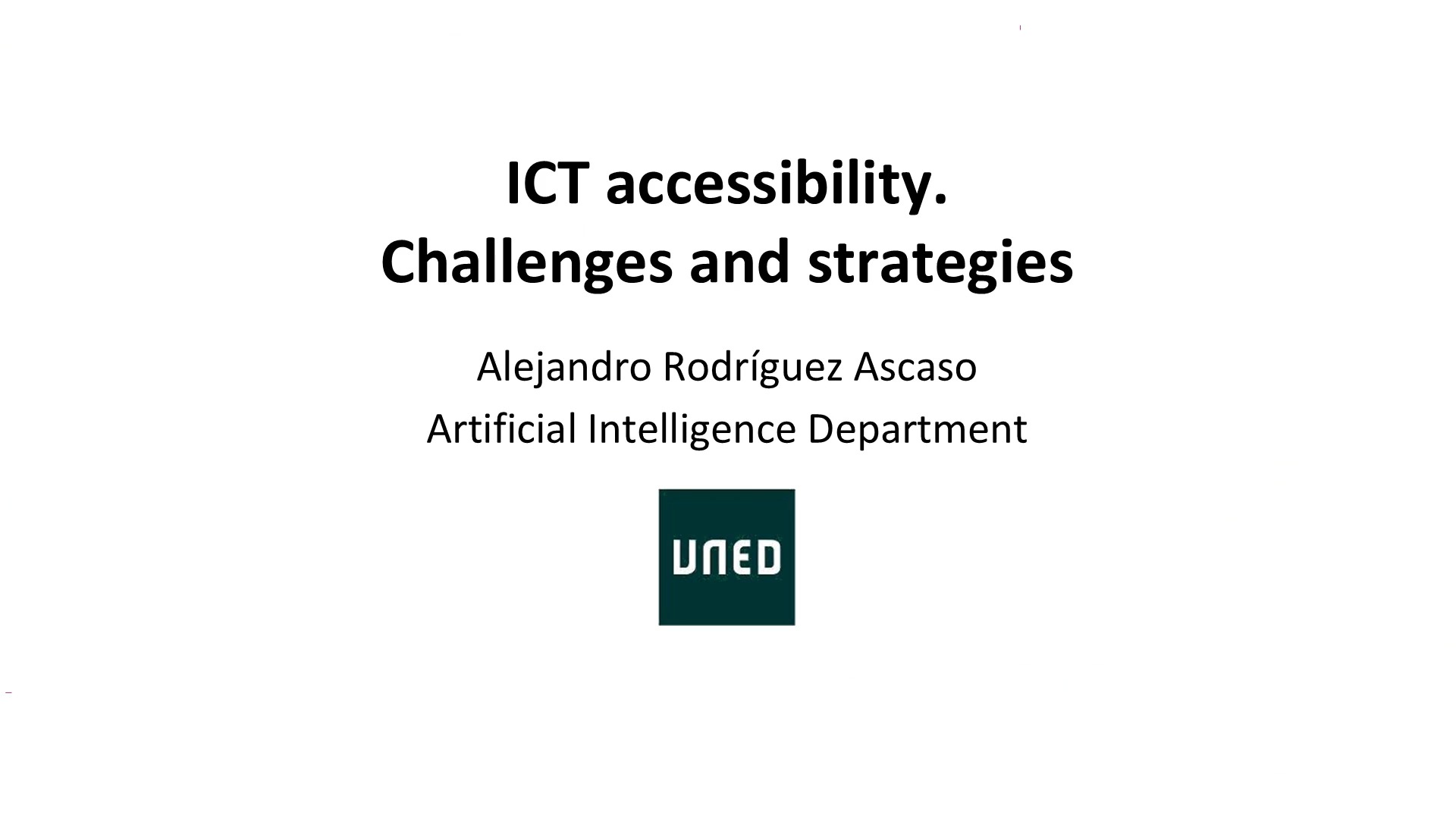 ICT accessibility: challenges and strategies
