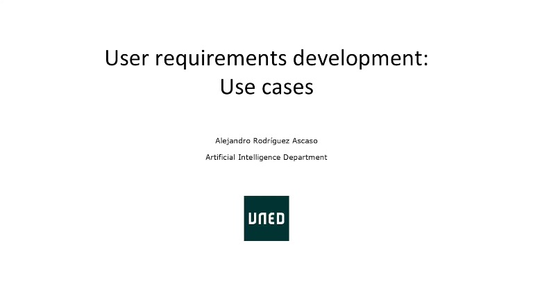 Developing user requirements: use cases