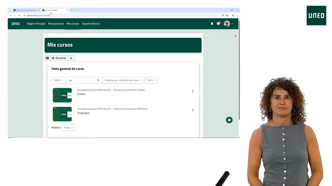Cómo integrar el curso completo de competencias o contenidos sueltos en una asignatura