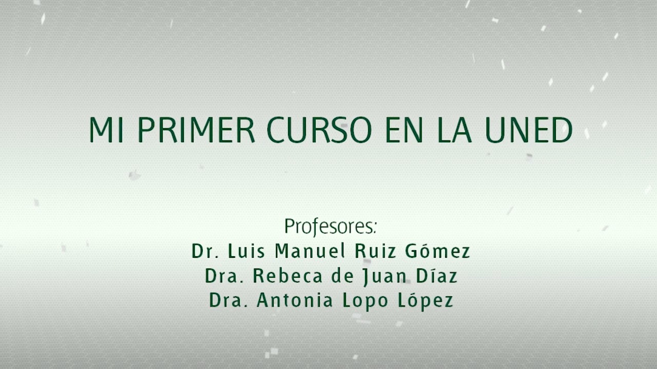 Mi primer curso en la UNED