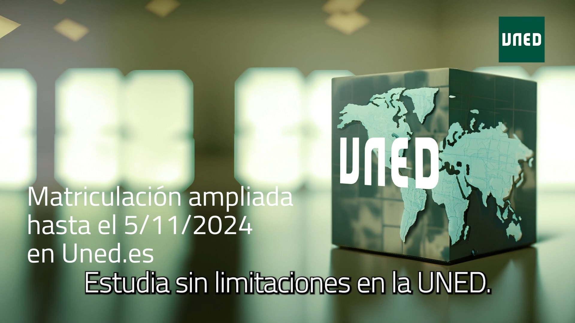 Campaña ampliación de Matrícula. La UNED amplía el plazo de Matrícula para sus 30 Grados