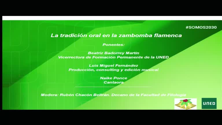 Mesa Redonda: La zambomba flamenca: entre la tradición oral y la proyección mediática