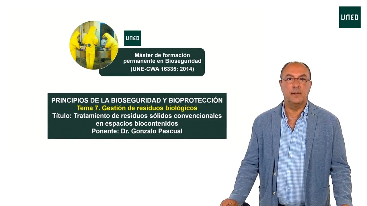 Tema 3.- Tratamiento de residuos sólidos convencionales en espacios biocontenidos