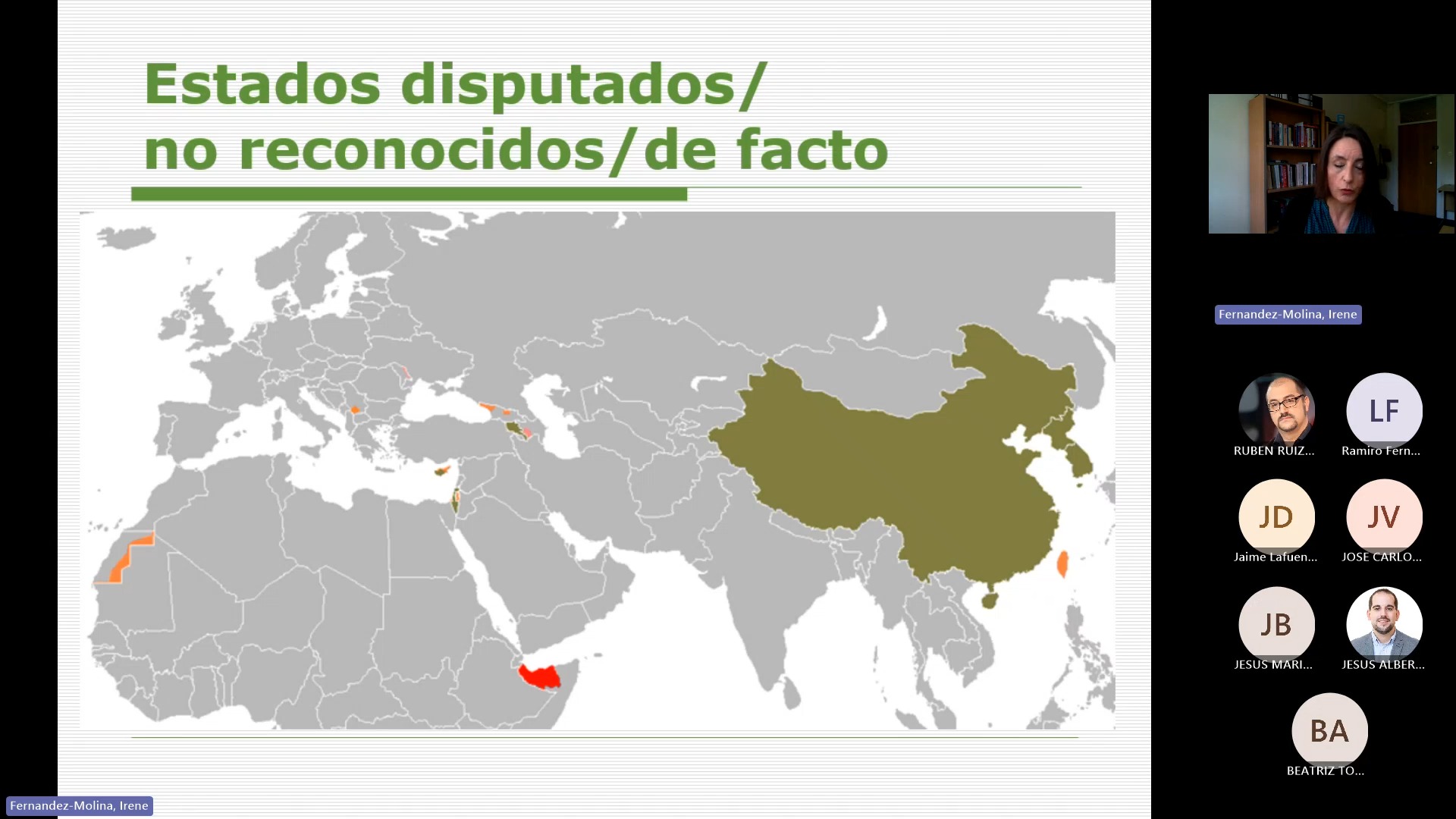 Estados contestados: Estados que no lo son del todo