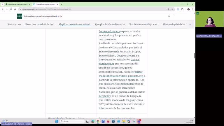 Orientaciones en el uso responsable de la IA en el desarrollo del TFM