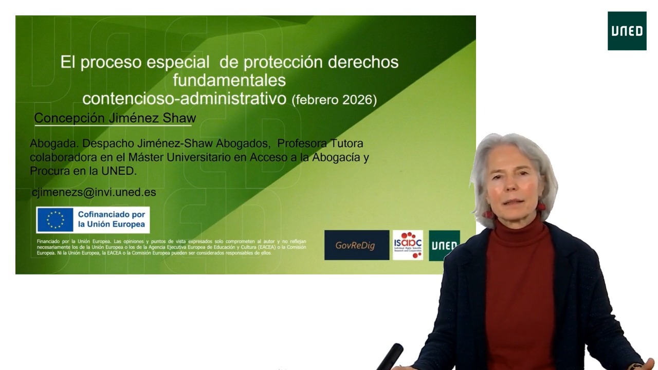 Vídeo-píldora "Proceso contencioso-administrativo de protección de derechos fundamentales: introducción"