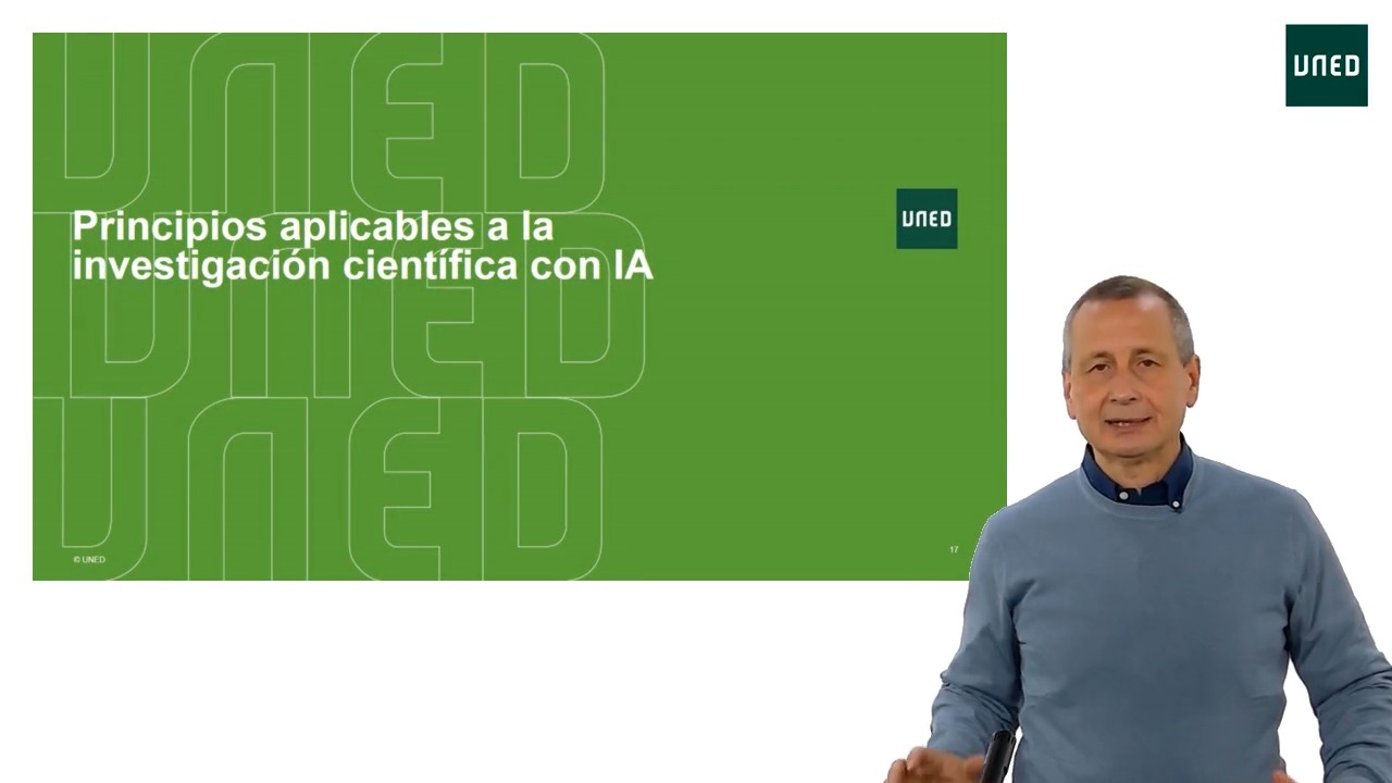 Principios aplicables a la investigación científica con la IA