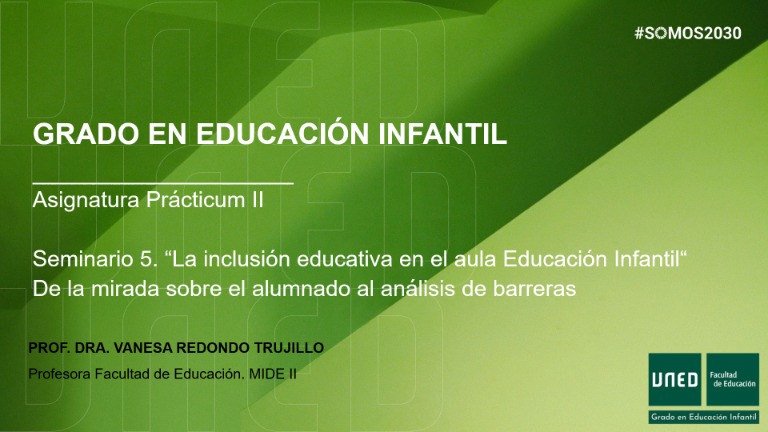 La inclusión educativa en el aula Educación Infantil