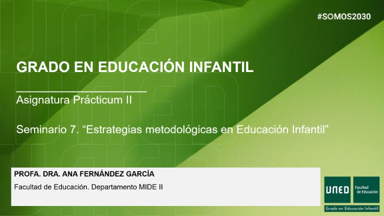 Estrategias metodológicas en Educación infantil