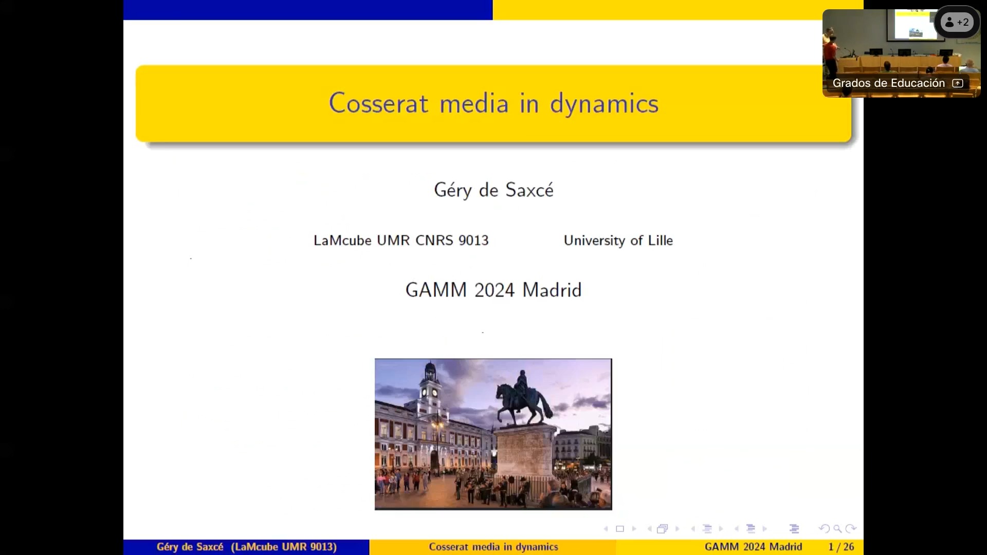 Cosserat media in dynamics