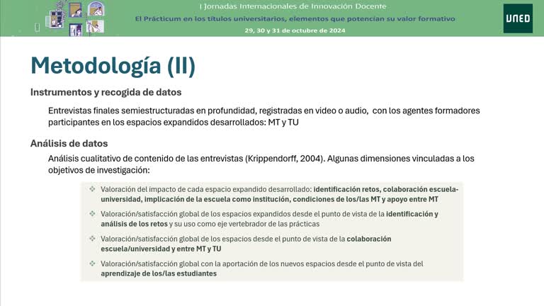 L1 - Un modelo de prácticum en colaboración. La valoración de las tutoras de universidad y escuela