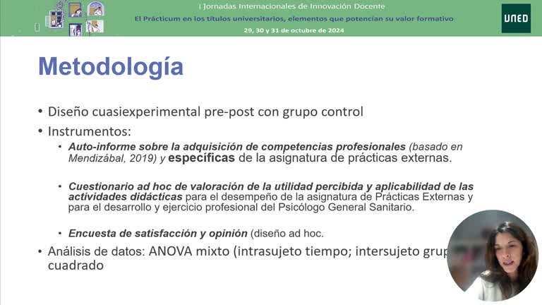 L4 - Implementación de Seminarios Formativos en la asignatura de Prácticas Externas del Máster en Psicología General Sanitaria: un análisis de su viabilidad, impacto y satisfacción