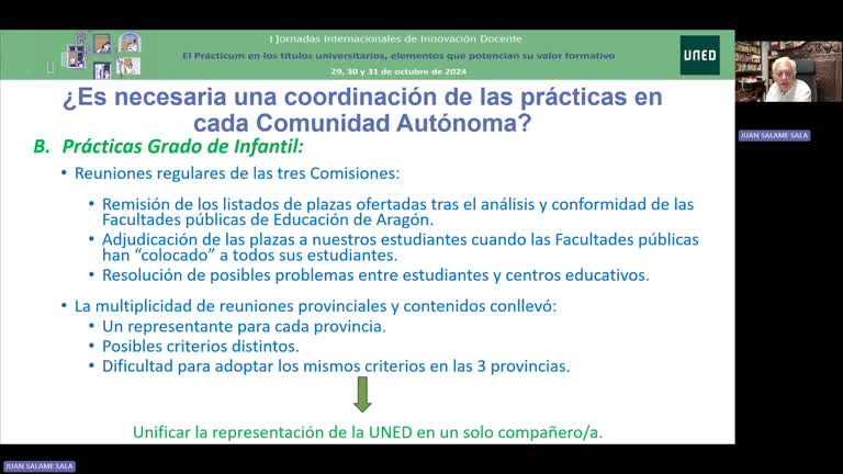 L1 - ¿Es necesaria una coordinación de las prácticas en cada Comunidad Autónoma?