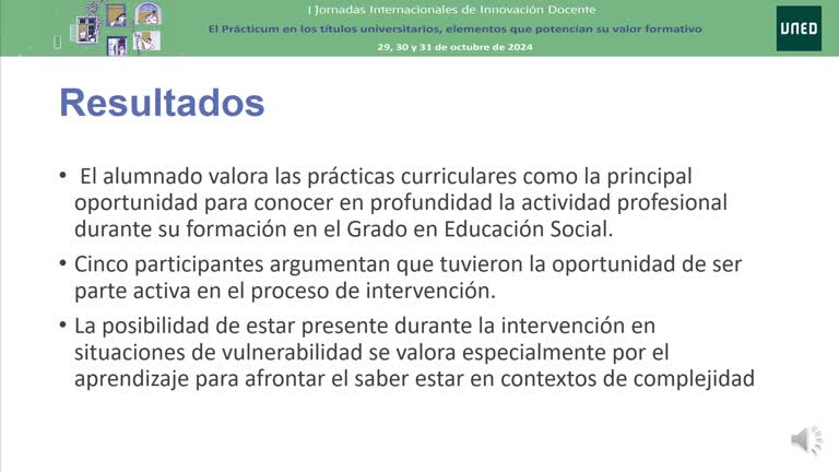 L2 - Las prácticas en la formación del alumnado del Grado en Educación Social