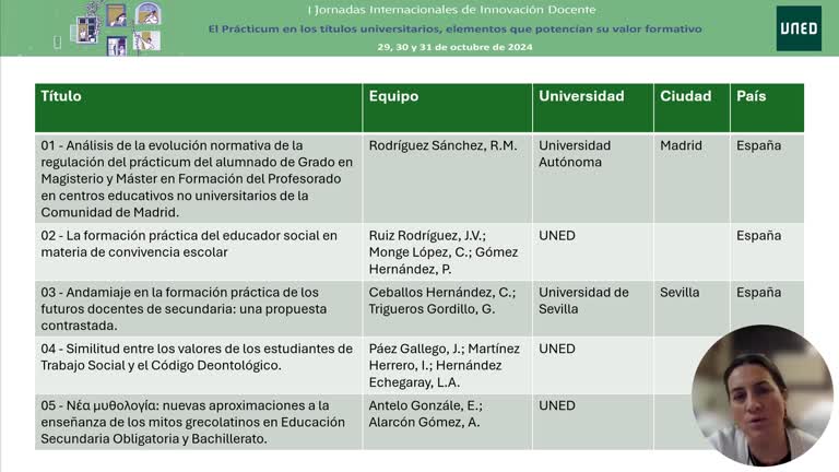 L3 - PRESENTACIÓN COORDINADORA: Investigación educativa. Fase primera. Planificación del Prácticum. Estructura y procesos