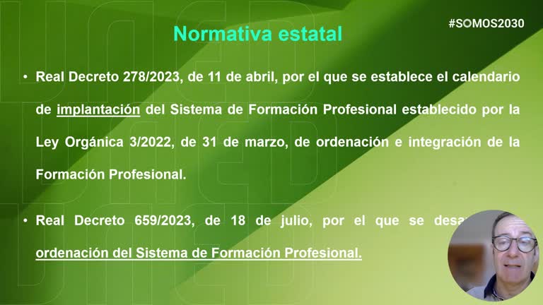 Introducción y normativa a la Formación Profesional