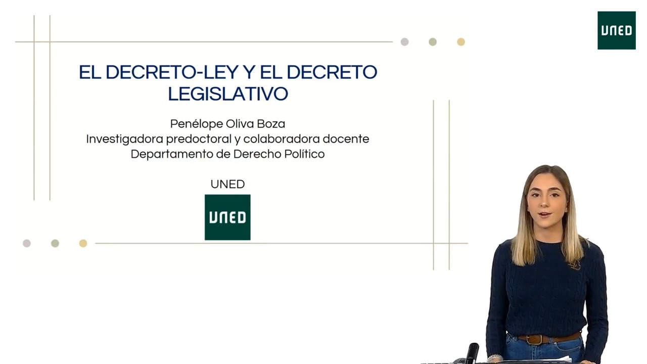 El decreto-ley y el decreto legislativo en el ordenamiento jurídico español