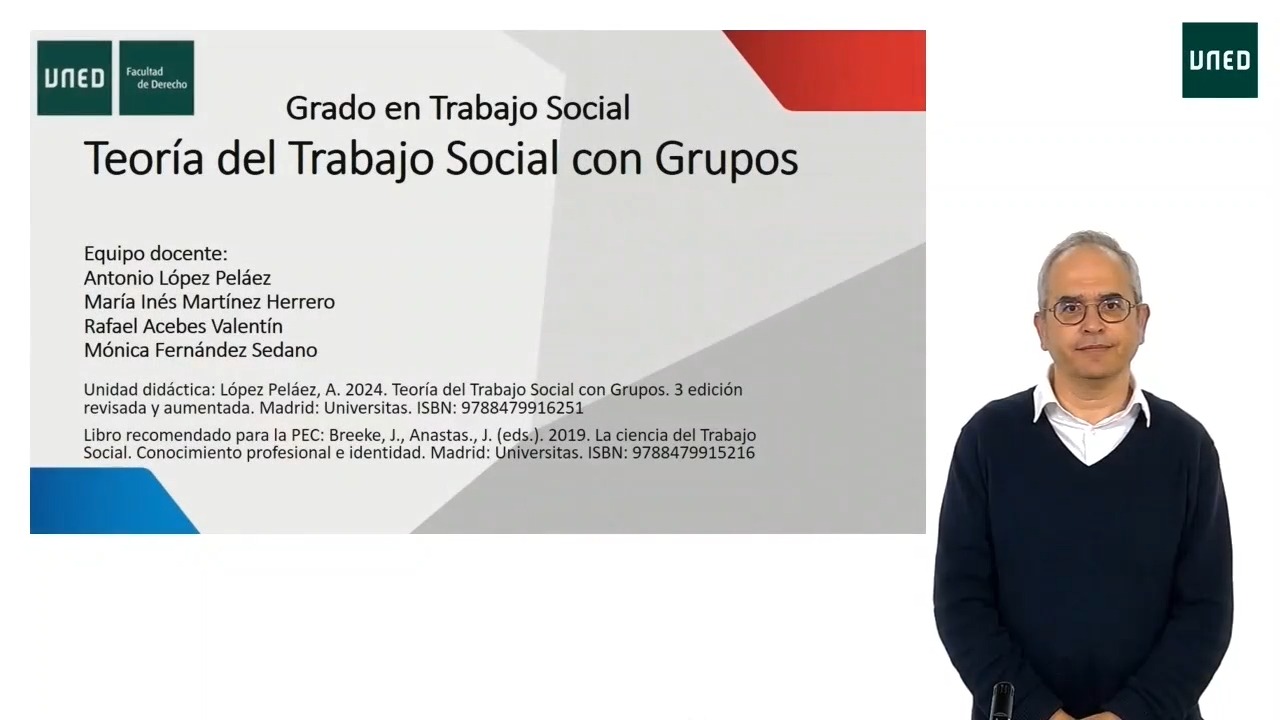 Presentación Teoría del Trabajo Social con Grupos con el nuevo material actualizado