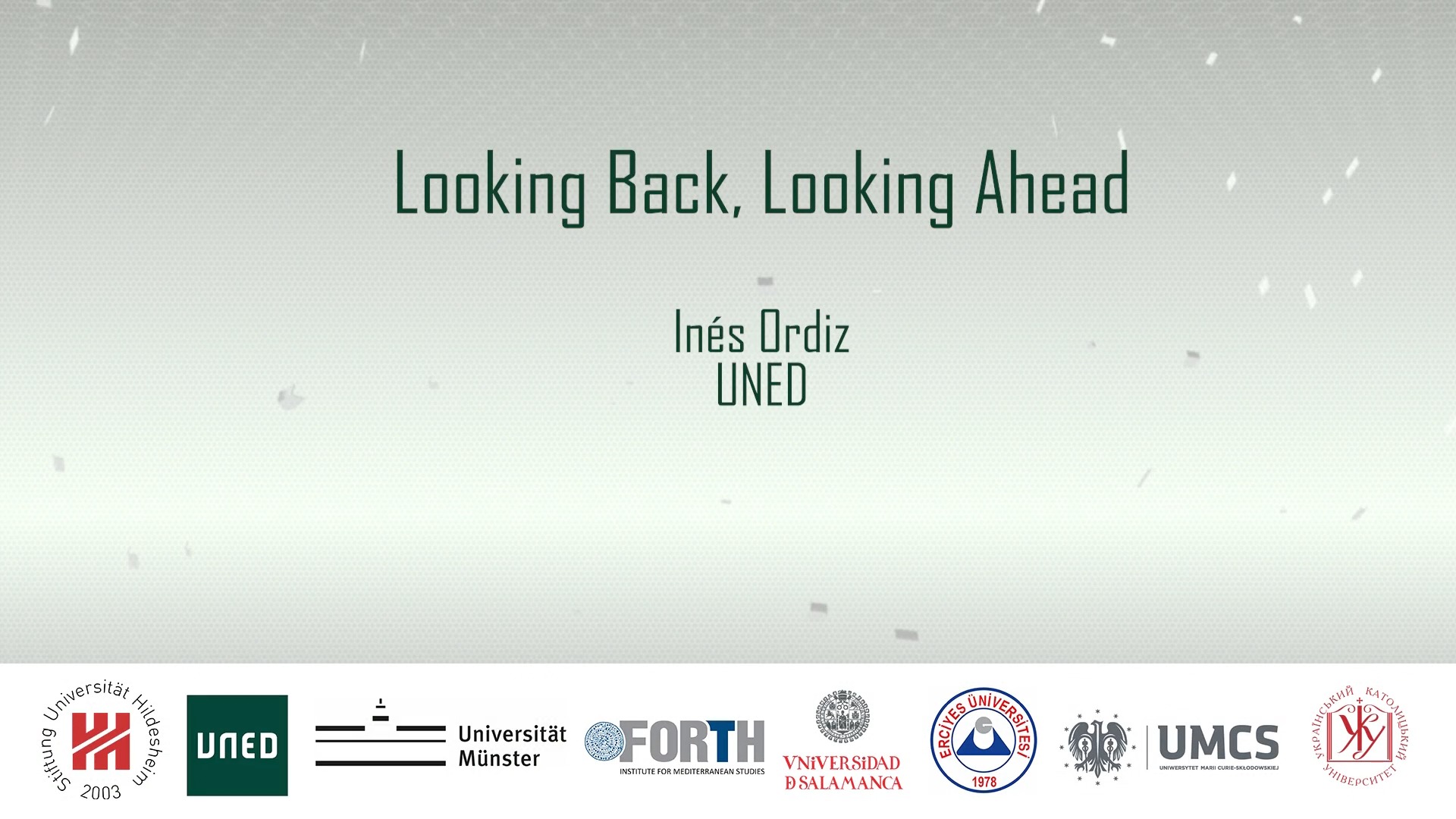 Looking Back, Looking Ahead