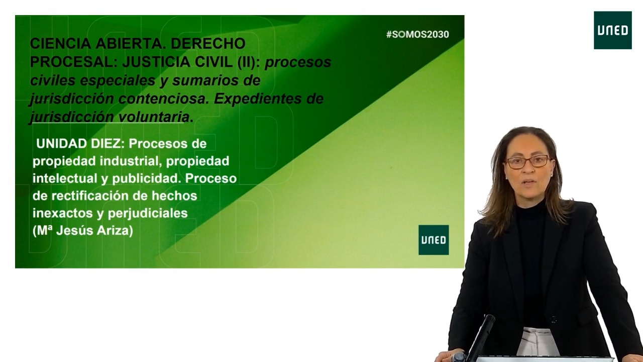 Unidad 10: Procesos de propiedad industrial, propiedad intelectual y publicidad. Proceso de rectificación de hechos inexactos y perjudiciales.