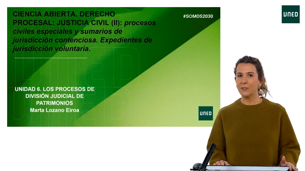 Unidad 6: Procesos de división de patrimonios (hereditarios y matrimoniales)