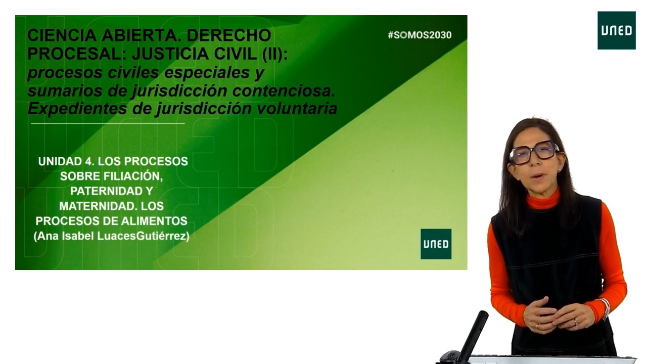Unidad 4: Procesos de filiación. Procesos de alimentos