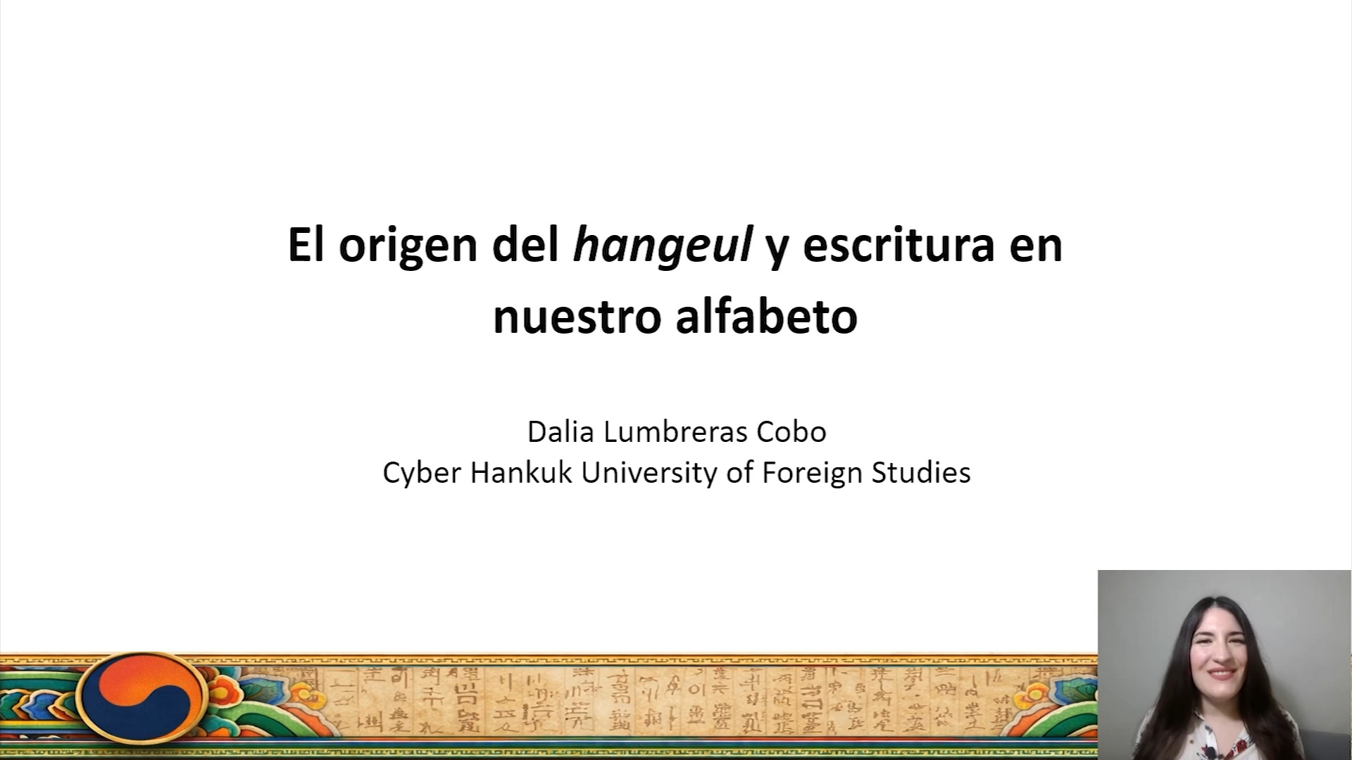 El origen del hangeul y escritura en nuestro alfabeto