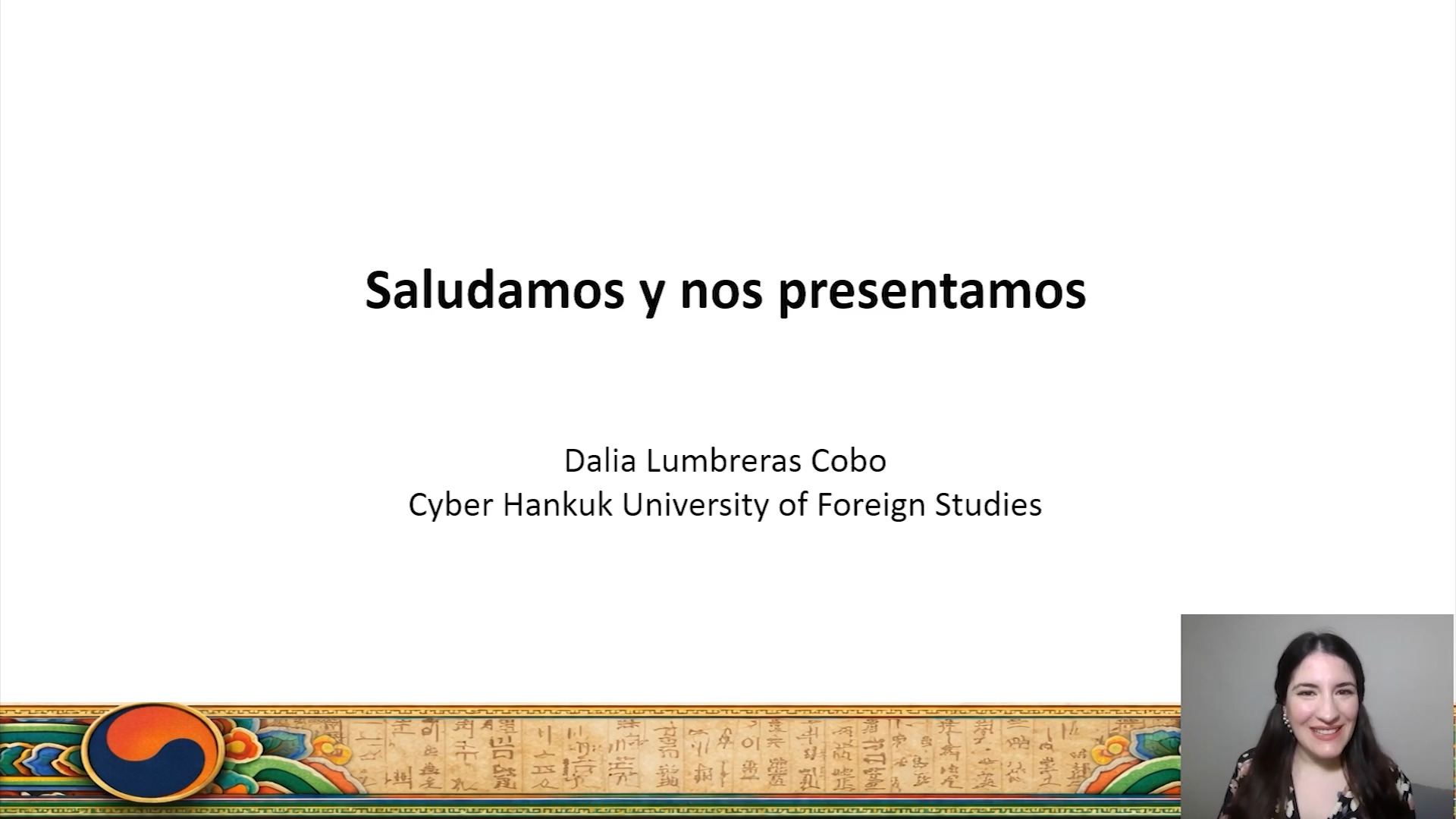 Saludamos y nos presentamos