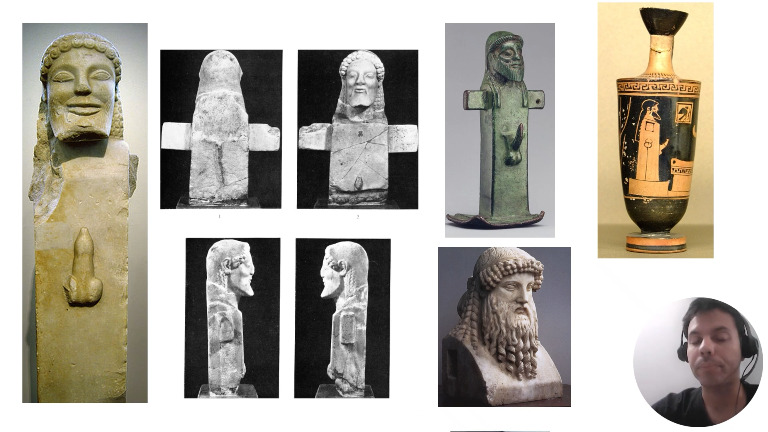 Microformato: hermas báquicos decorativos en miniatura