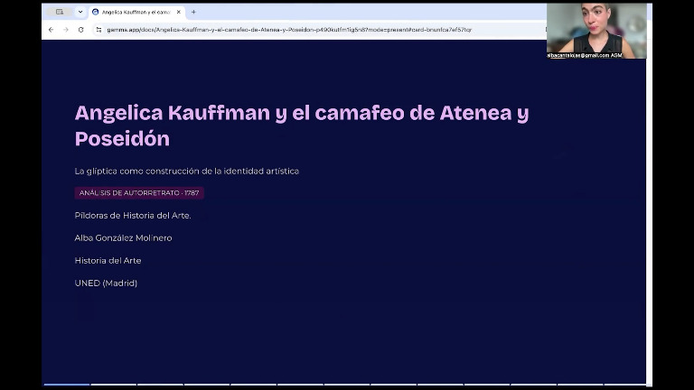 Angelica Kauffman y el camafeo de Atenea y Poseidón. La glíptica como construcción de la identidad artística