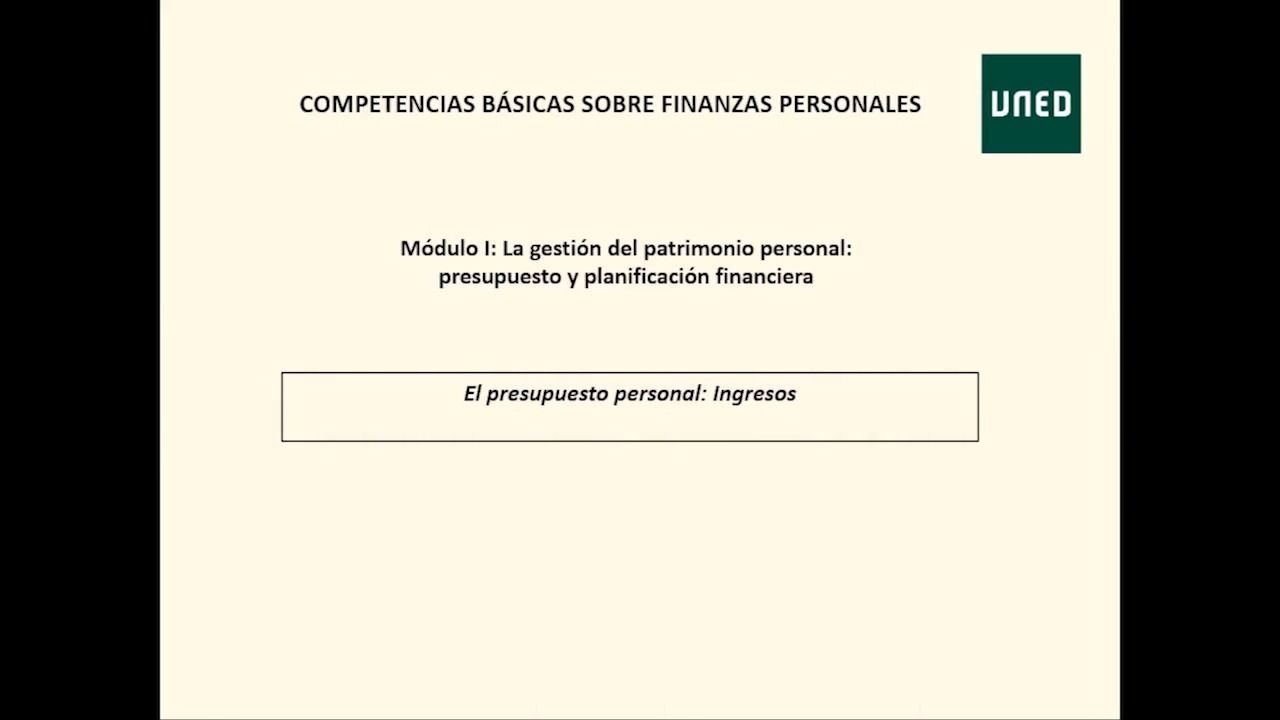 Módulo I. Tema 3 Presupuesto: Ingresos