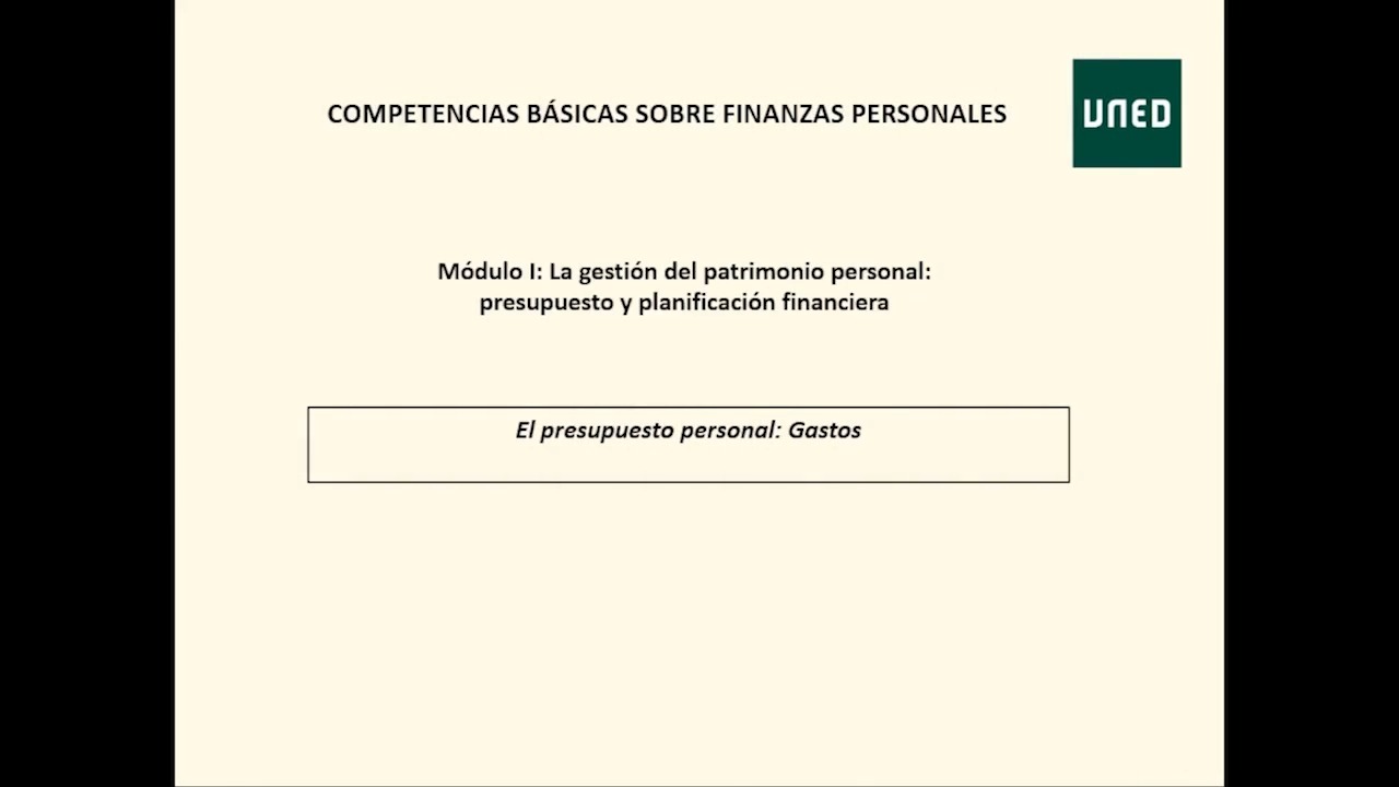 Módulo I. Tema 4 Presupuesto: Gastos