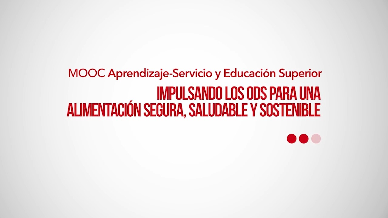 Módulo 2 - Tendiendo puentes: incorporamos el ApS a nuestras titulaciones. 2.8.1. Impulsando los ODS para una alimentación segura, saludable y sostenible