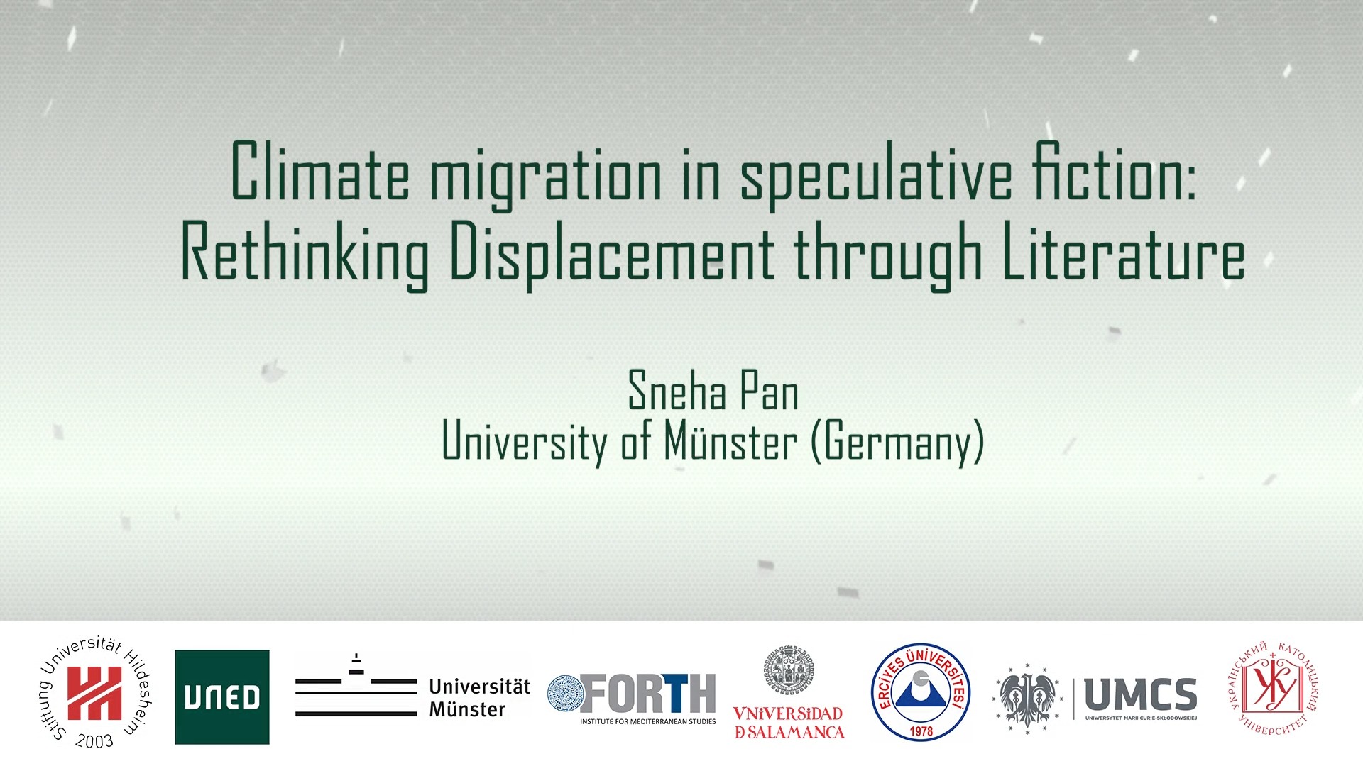 UNIT 5. Reflecting on Migration in Media.  Climate Migration in Speculative Fiction: Rethinking Displacement through Literature