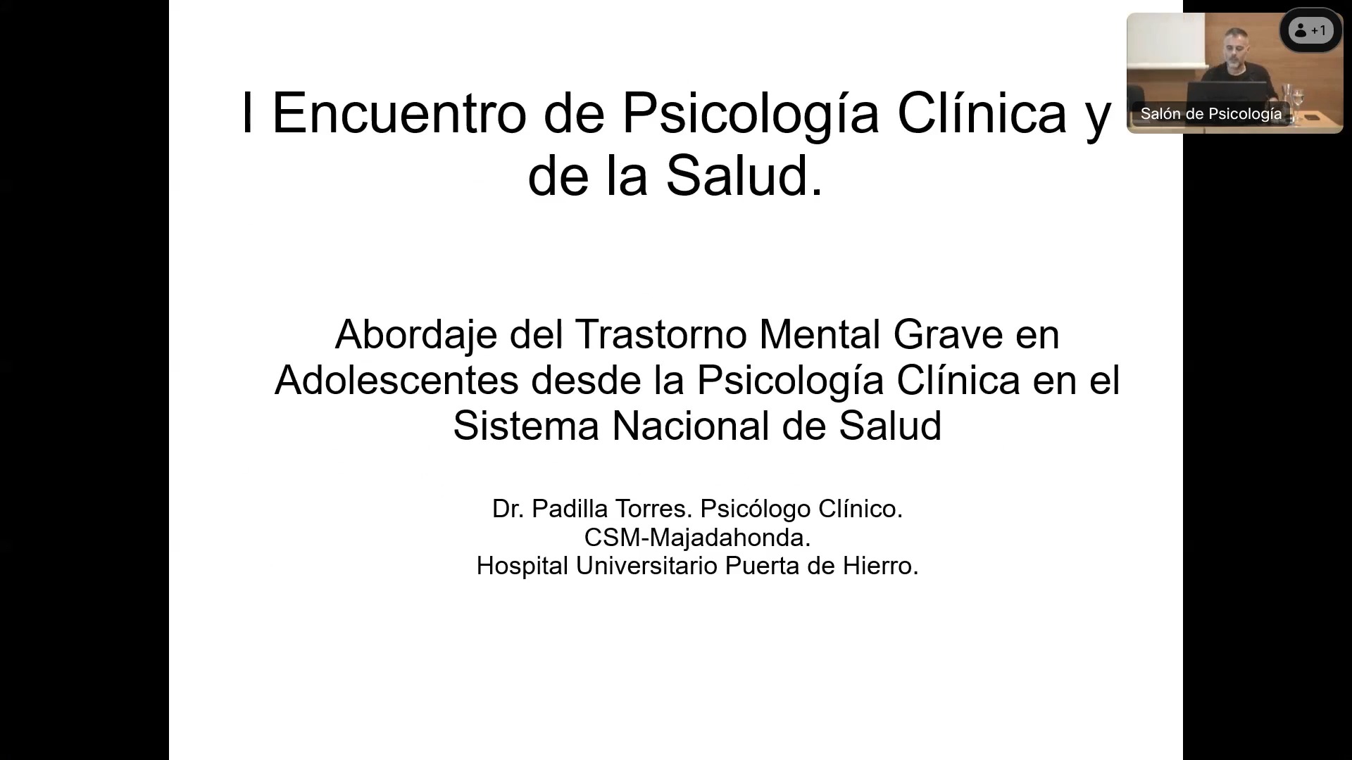 Abordaje del trastorno mental grave en adolescentes desde la psicología clínica en el Sistema Nacional de Salud