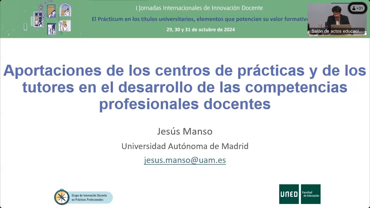 Aportaciones de los centros de prácticas y de los tutores en el desarrollo de las competencias profesionales docentes asociadas al Practicum