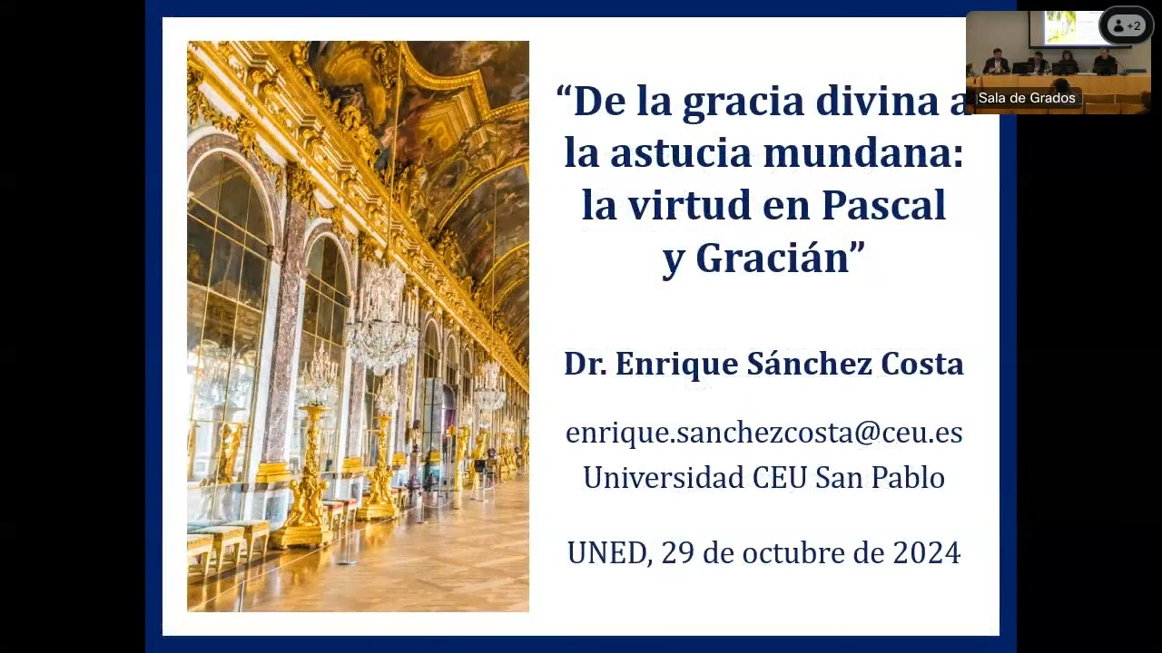 De la gracia divina a la astucia mundana: la virtud en Pascal y Gracián