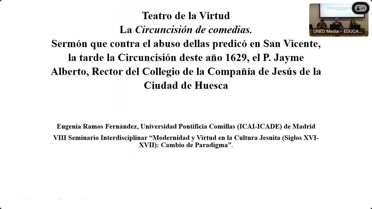 "La Circuncisión de Comedias" (1629) del P. jesuita Jaime Albert: teatro de la virtud