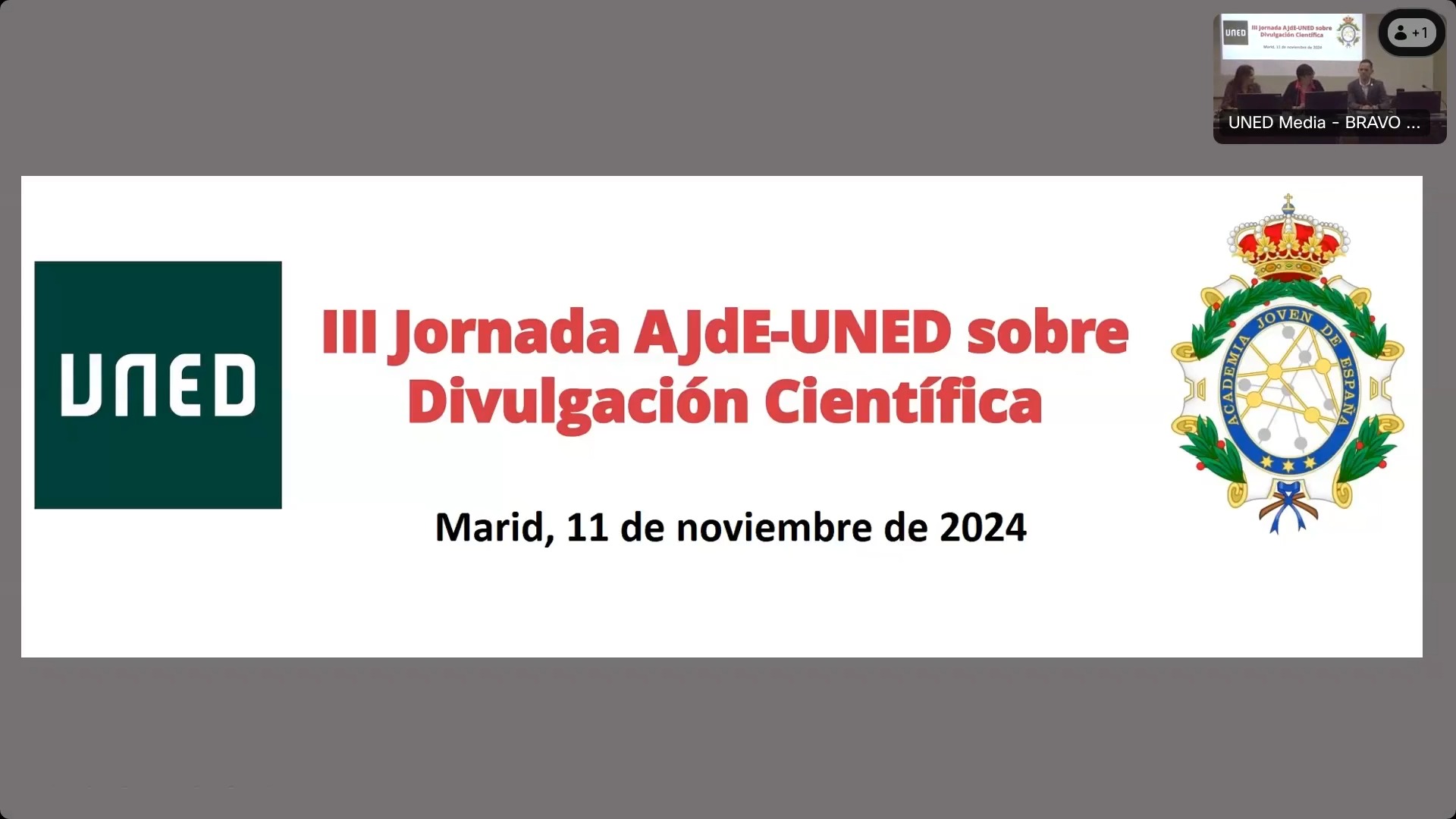 Presentación de la jornada