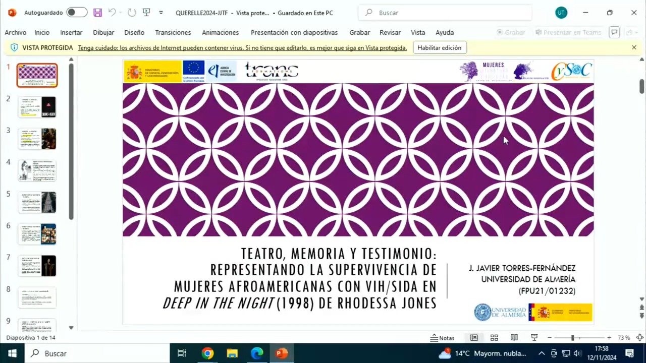 Teatro, Memoria y Testimonio:  Representando la supervivencia de mujeres afroamericanas con VIH/SIDA en “Deep in the Night” (1998)