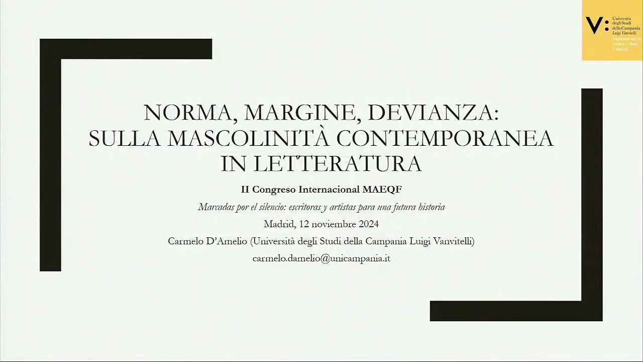 Norma, margine,  devianza: sulla mascolinità contemporanea in letteratura