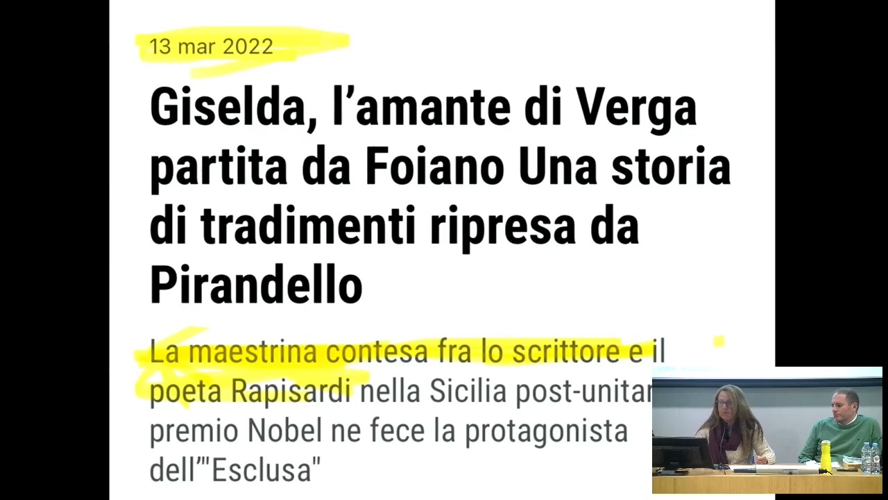 Giselda Fojanesi fu scrittrice, educatrice,  femminista... non solo l’amante di Verga