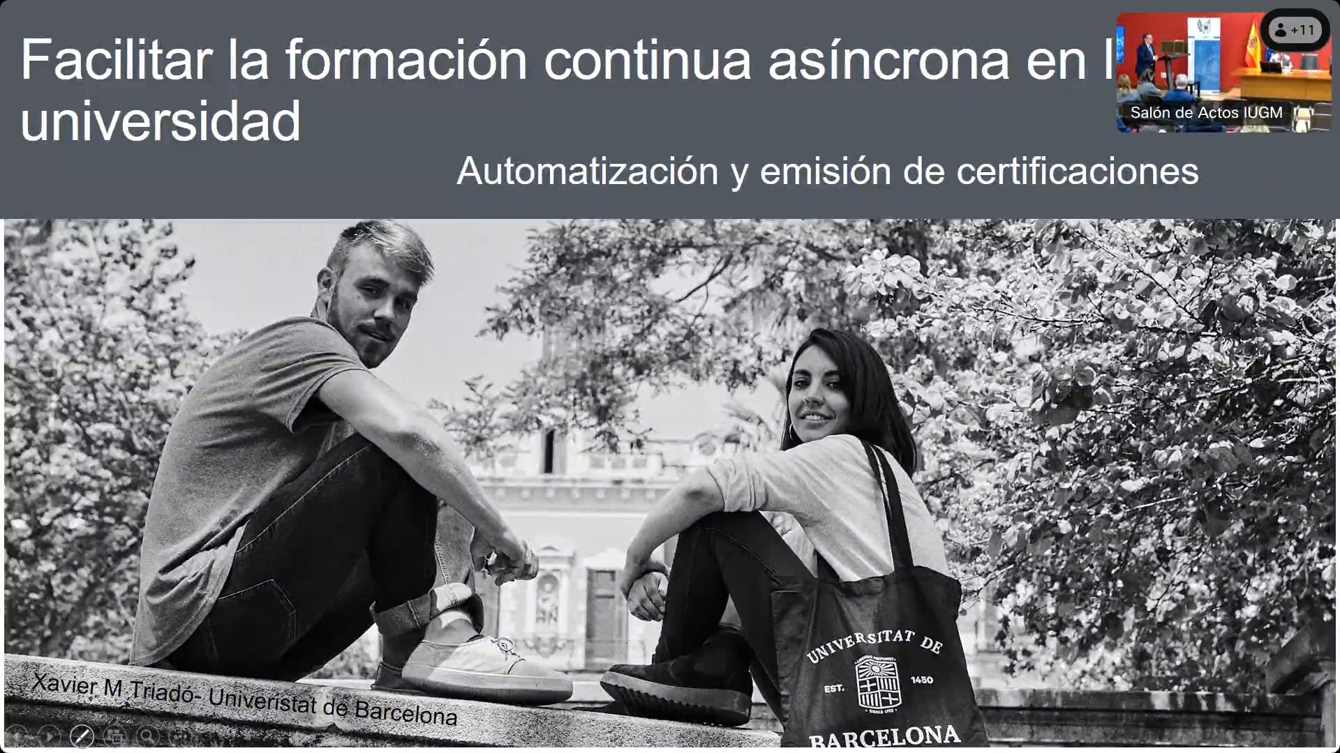 Facilitar la formación continua asíncrona en la universidad: Automatización y emisión de certificaciones