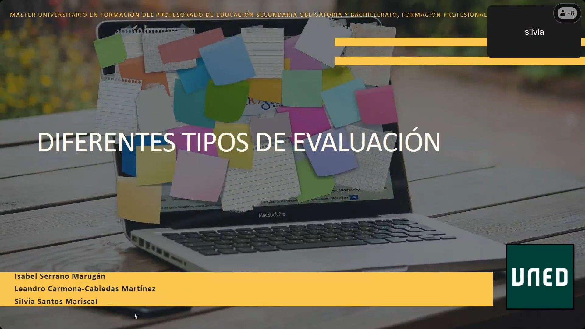 Diferentes tipos de evaluación